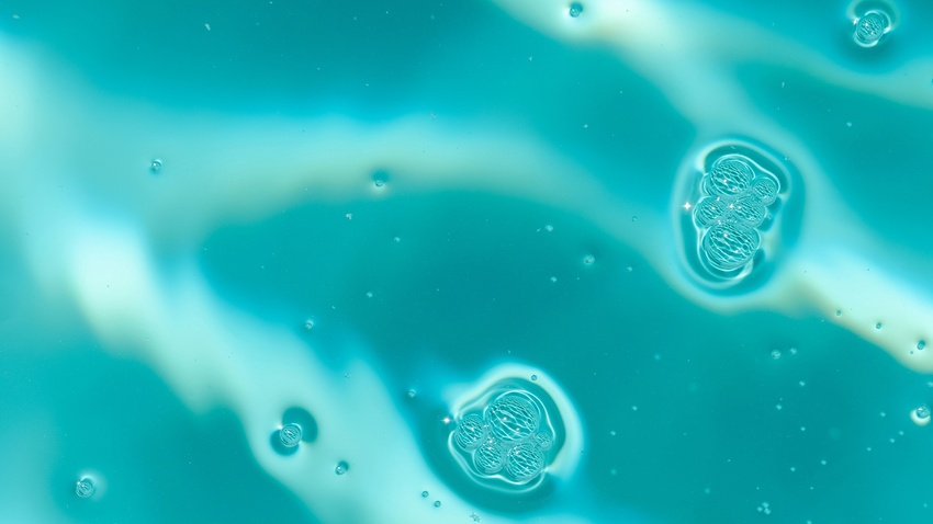 Abstract image of water and marine peptides