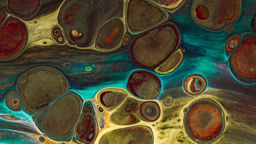 Abstract image of mitochondria