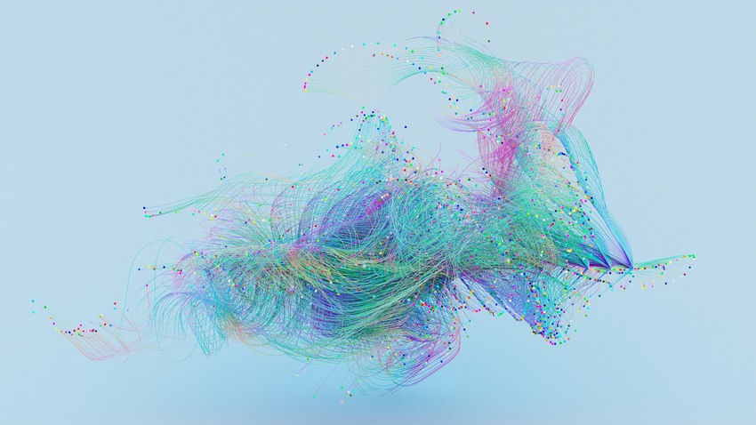 Abstract image of predictive AI